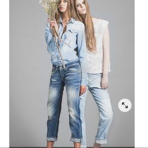 DONDUP Distressed Paige Boyfriend Jean